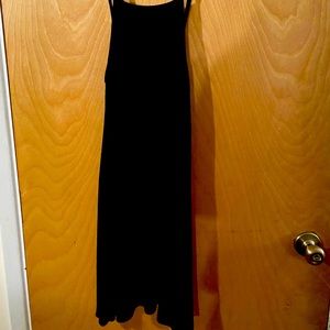 Black spaghetti strap dress